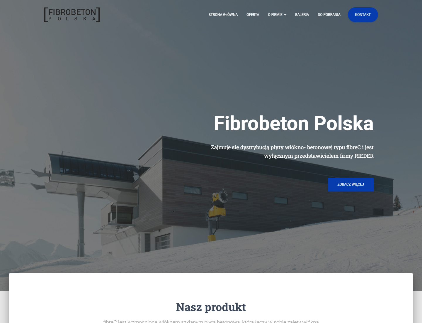 Podgląd strony Fibro Beton